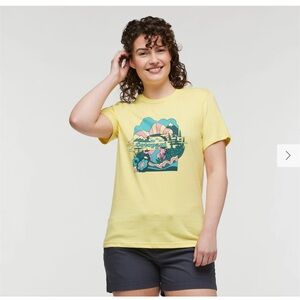 Cotopaxi Utopia T-Shirt in Yellow XL EUC